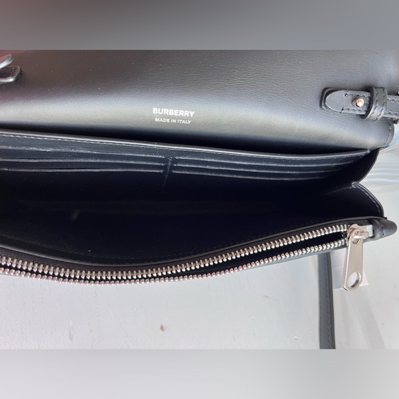 BURBERRY Lola Quilted Leather Wallet on a Strap- Black - Picture 8 of 12